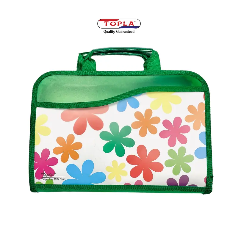 Topla Tas Resleting Dokumen Zipper File 1929 Mini Tas Resleting Dokumen Resleting Ukuran A5 Anak Sekolah Alat Biru Hijau Kuning Stationery 1
