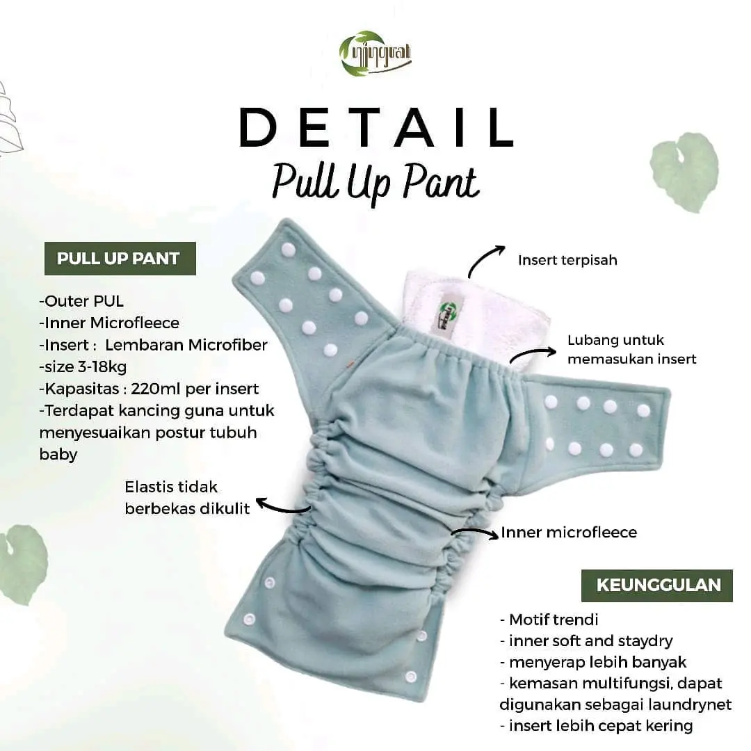 Ningrat Pull Up Pant Diaper Popok Bayi Clodi