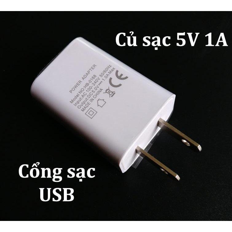 Củ sạc điện thoại 5V 1A cục sạc cốc sạc điện thoại Củ sạc nhanh điện thoại cổng USB nguồn 5V 1A 2A cho camera đèn LED vợt muỗi bàn chải đánh răng điện Usb Phụ Kiện Titan Phone