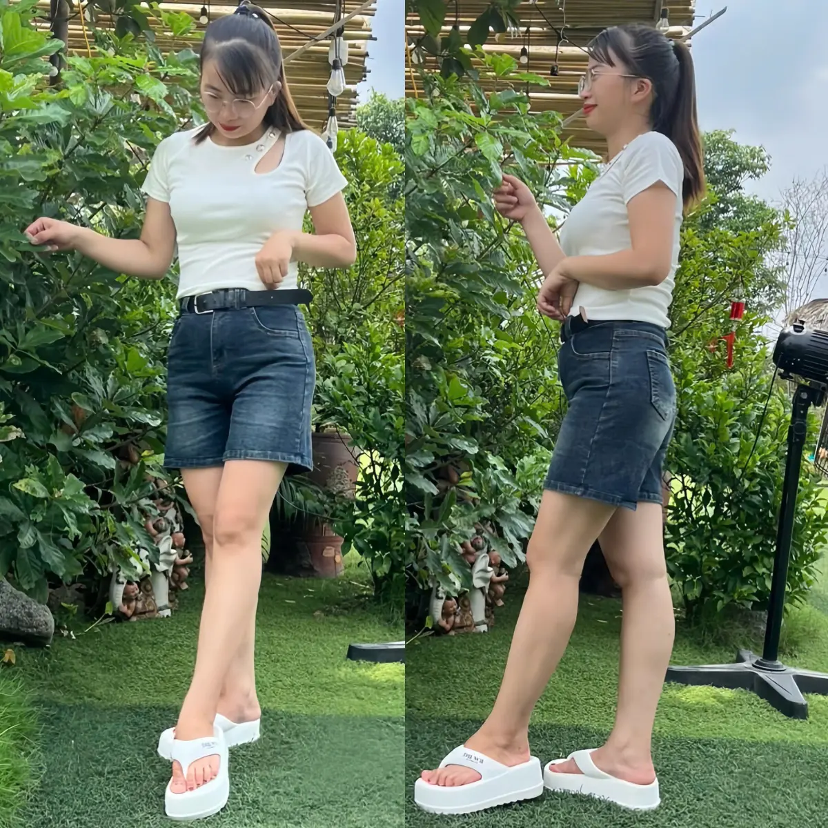 Quần Short Jeans Nữ Chất Vải Mềm Mại Co Giãn, Quần Ngố Giãn Women Pants