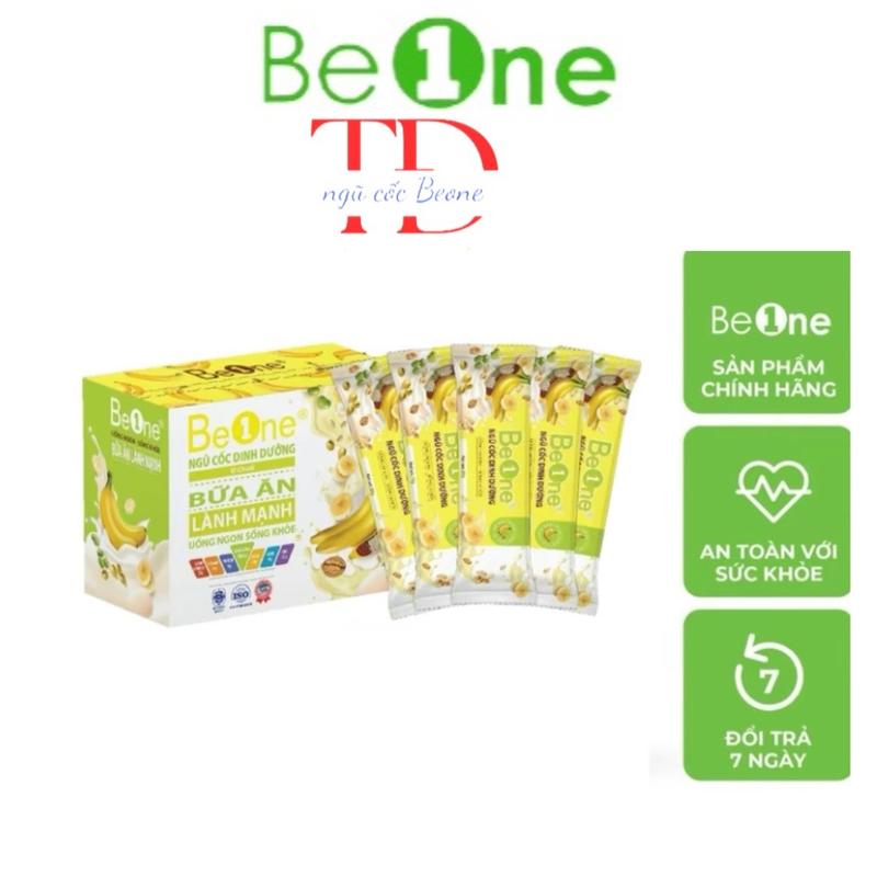 Ngũ cốc dinh dưỡng Beone vị chuối  hộp 150 g. Hỗ trợ dinh dưỡng Thuần chay , không đường ,không sữa . Được làm từ 15 loại hạt siêu dinh dưỡng và bột chuối với 20 % là hạt óc chó . Dùng được cho bé từ 1 tuổi , mẹ bầu , mẹ sau sinh , người lớn
