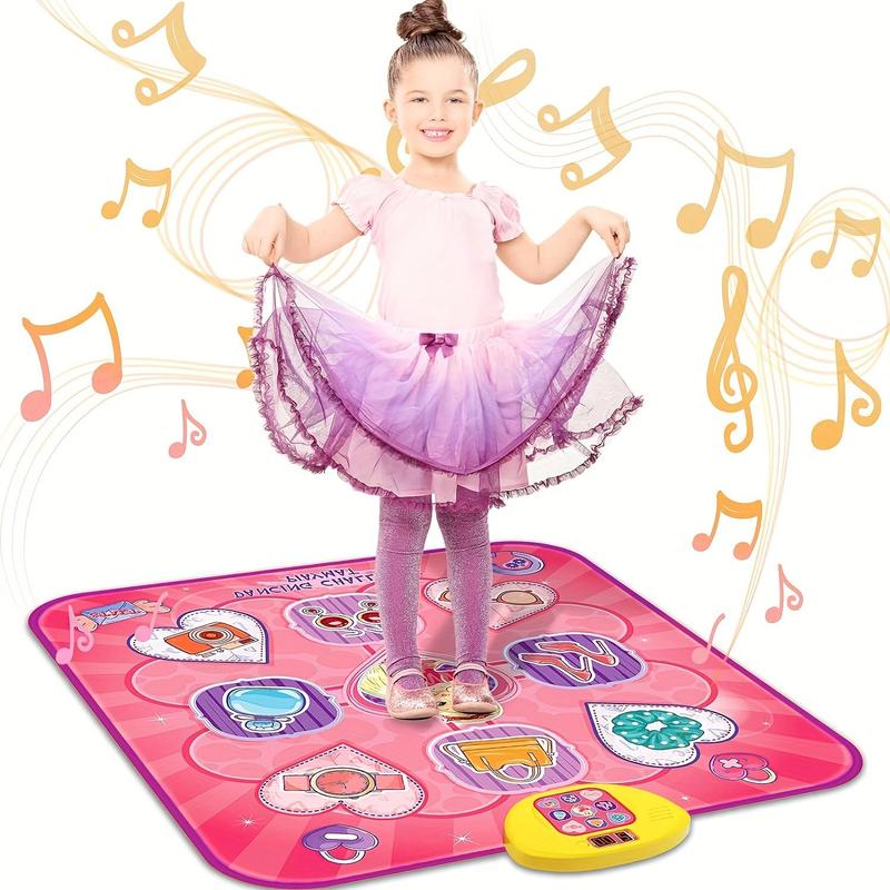 Product Introduction of Princess Themed Dance Mat, Interactive Dance Mat Toy with 5 Interesting Game Modes, Memory Challenge & Non-slip Surface, Perfect Birthday Gift 0