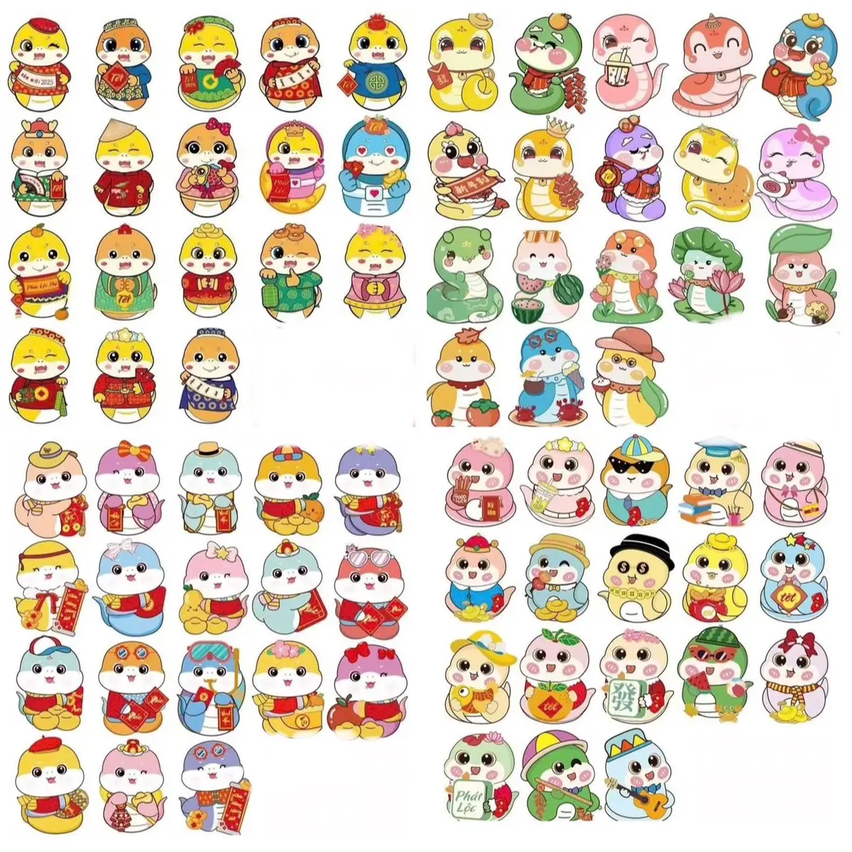 Lì Xì Tết Giáp Thìn Phản Quang Chibi Dễ Thương Đem Lại May Mắn Tài Lộc - Lì Xì Tết
