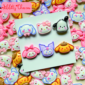( 3 Pcs Disc 50% ) Aksesoris Pin Sandal Baim Diy Bahan PVC Clay Motif Karakter Lucu Kartun