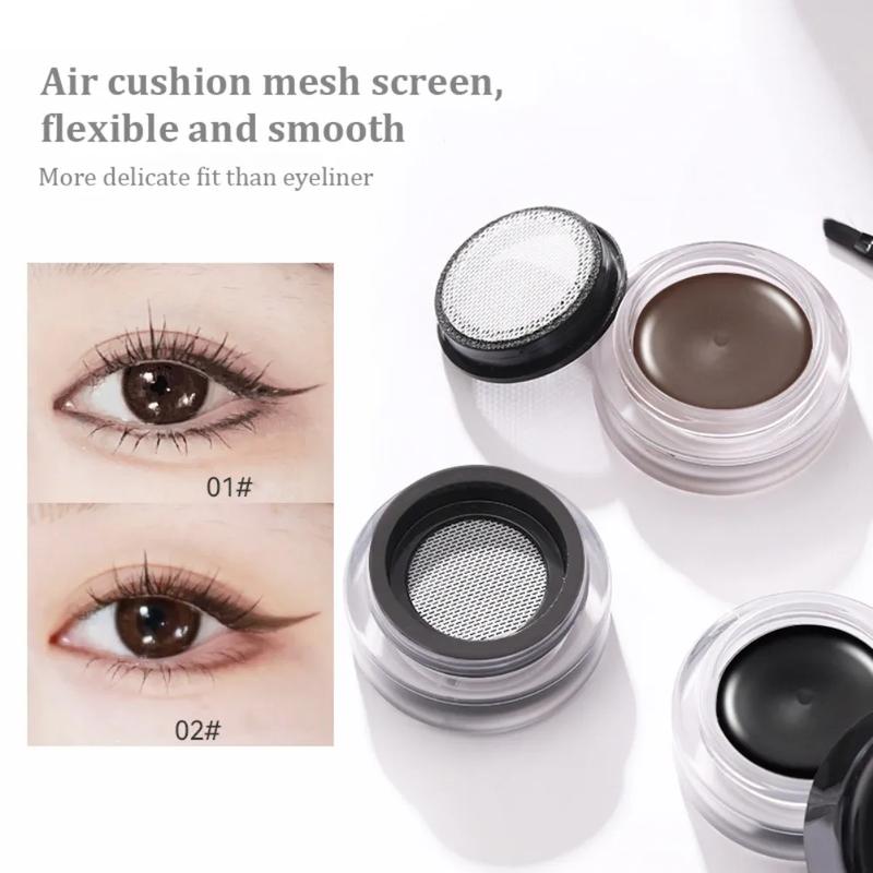 Kem Phấn Mắt, NOVO, 2 Trong 1, Bút Kẻ Mắt, Kem Nhuộm Lông Mày Lâu Trôi, Chống Nhòe, Dễ Lên Màu, Kem Kẻ Mắt Mịn