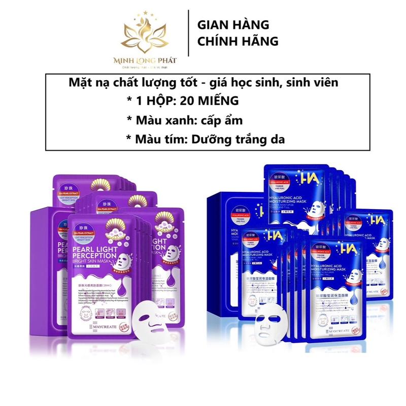 Hộp 20 Miếng mặt nạ HA MAYCREATE - NỘI ĐỊA TRUNG Làm Đẹp Da, dưỡng ẩm, hỗ trợ làm trắng da Cosmetics Skincare