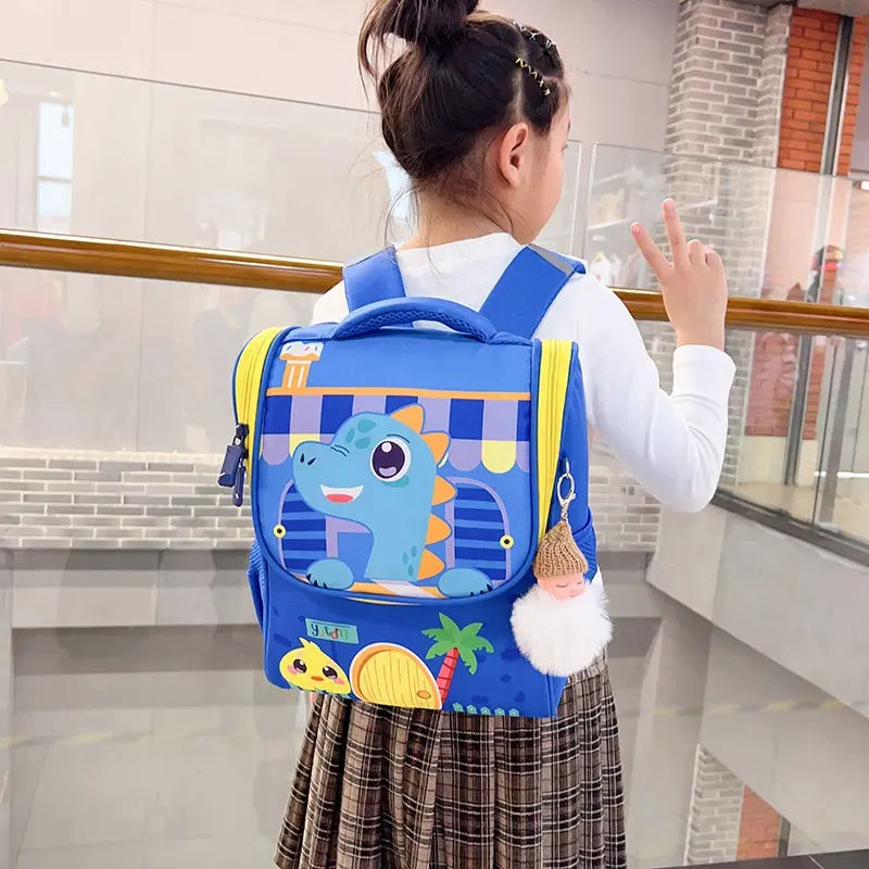 Tas Import Fashion Ransel Anak Unisek Motif 8342 dengan Bahan Kanvas PU 400 Gram 8