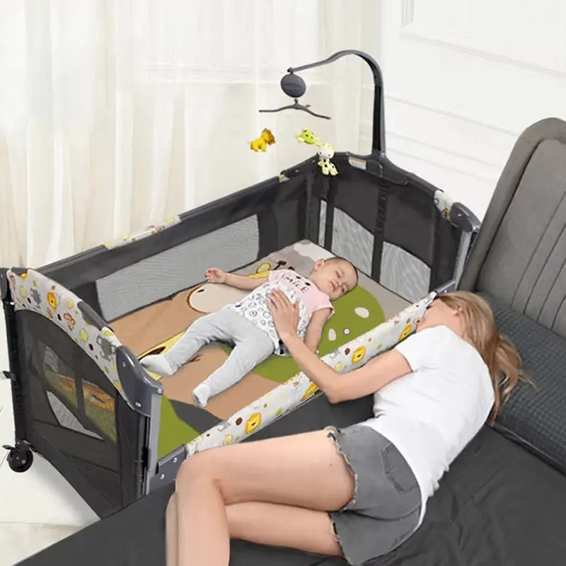 Multi-functional folding baby cot Mobile nappy table for babies and toddlers