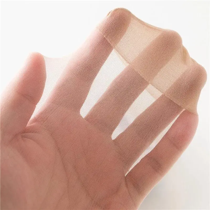Tất Lụa Nữ, Hàng Mới Về, 5 / 1 Đôi, Màu Da Đen Và Trong Suốt, Mỏng Và Thoải Mái, Được Làm Bằng Nylon, Thích Hợp Cho Mùa Hè, Tất Ngắn Đến Mắt Cá Chân, Thời Trang, Dành Cho Nữ 7