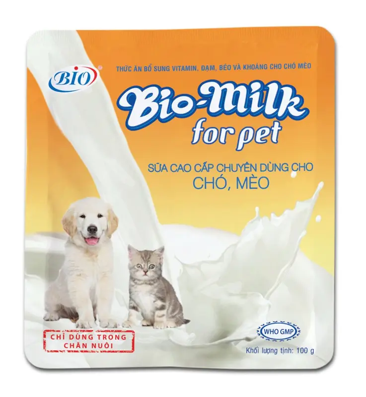 100g Sữa bột cao cấp giành cho chó mèo Bio Milk [ gói lẻ 100g ] 4