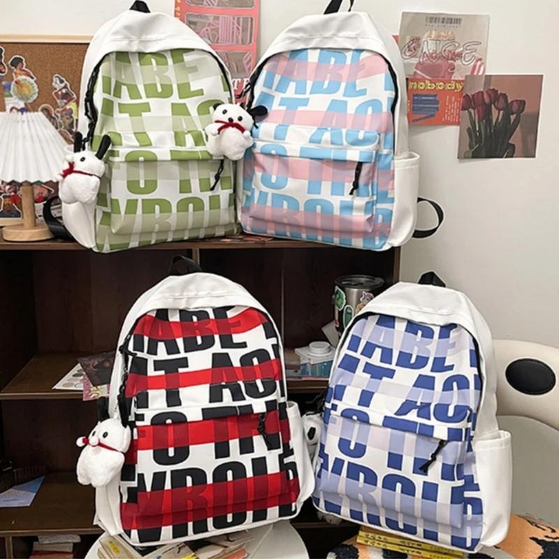 Product Introduction of New American backpack female students original printed backpack trend schoolbag male students 4