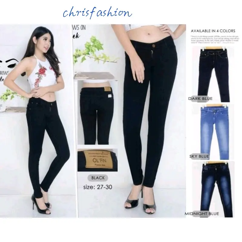 CELANA OLFIN BASIC MODEL KAKI CUTBRAY SIZE 27-34 Jeans Wanita - Shop ...