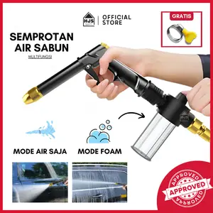 [HJS] Set Semprotan Air Cuci Mobil Tekanan tinggi + Tabung Sabun Cuci Mobil Car Washer 100ml ujung semprotan Logam