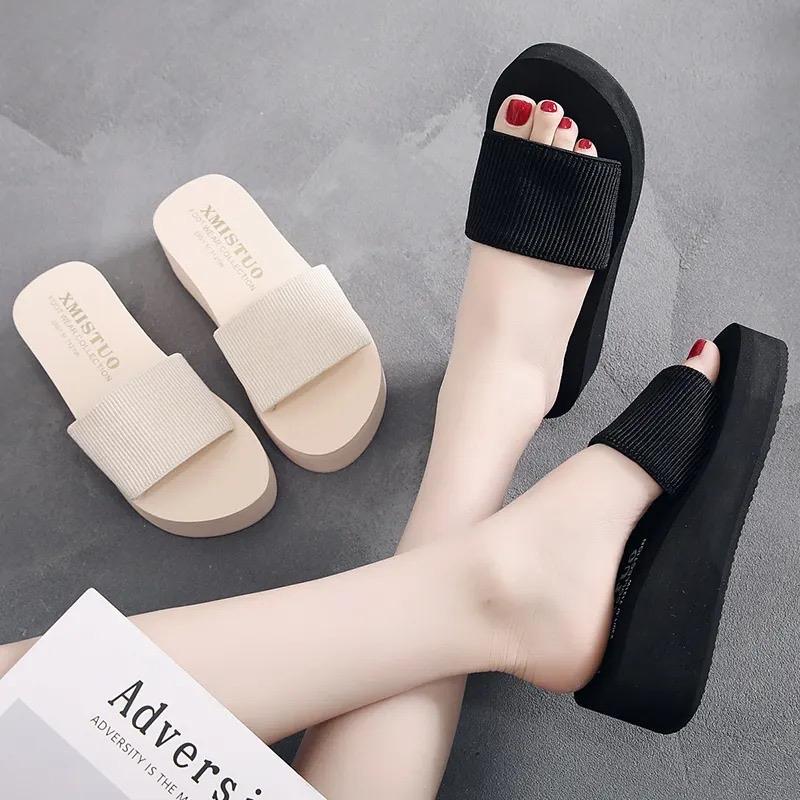 RR sandal wedges slop/kokop simpel sandal wedges wanita terbaru 2023 0