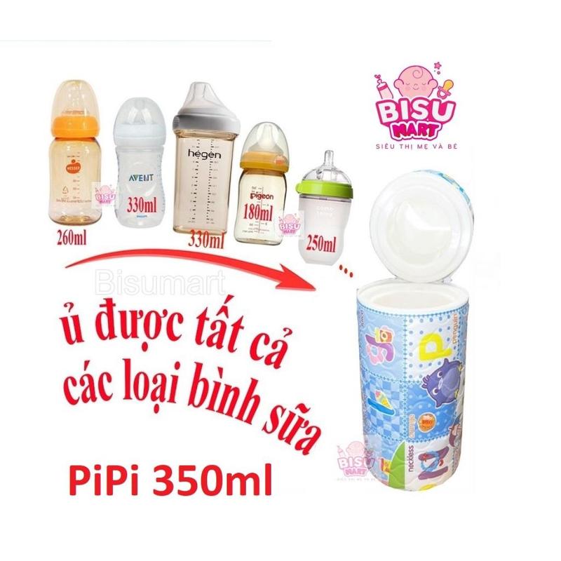 Bình ủ sữa PiPi cho bé, Bình ủ được tất cả các loại bình sữa cổ rộng và cổ hẹp bình 350ml