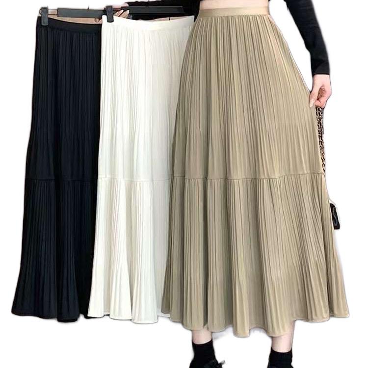 Chân váy xếp li dài 2 tầng QC nữ ()