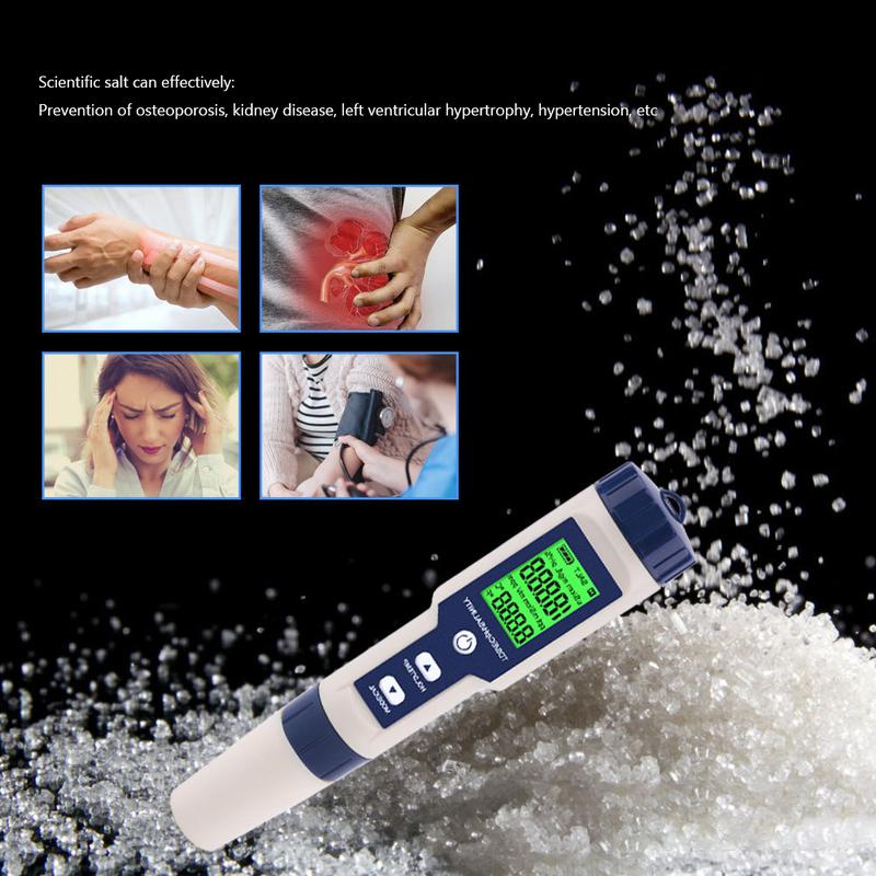 Product Introduction of Máy đo nhiệt độ độ hòa tan trong nước, 5 trong 1, đo TDS, EC, độ mặn, nhiệt độ, máy kiểm tra chất lượng nước kỹ thuật số 37