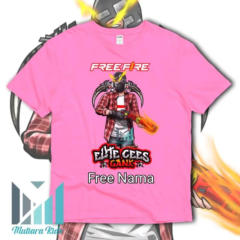 BAJU ANAK FREEFIRE CHAR ELITE SG OPM ATASAN KAOS ANAK LAKI-LAKI PEREMPUAN FREEFIRE CHAR ELITE SG OPM FASHION ANAK FREE NAMA ( BISA COD ) 4