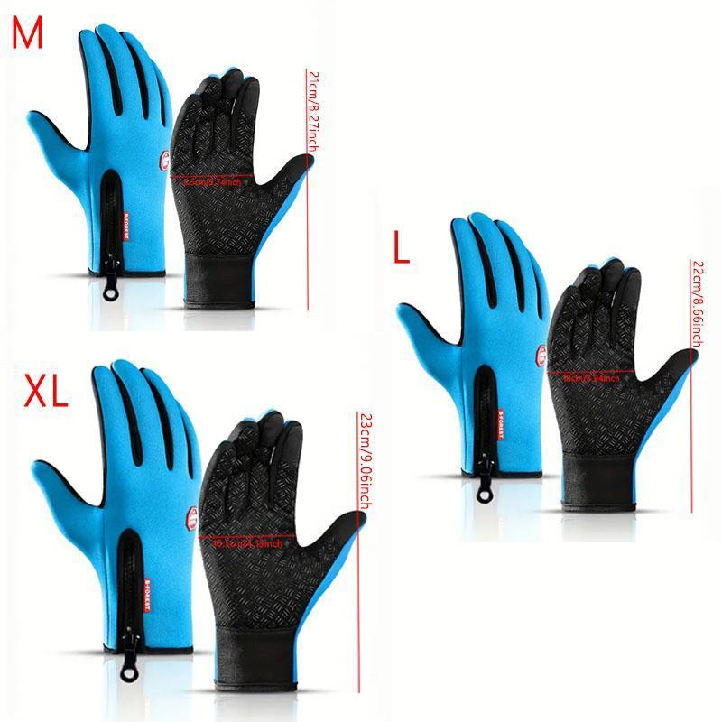 Touch Screen Gloves, 3 Pairs Warm Waterproof Full-finger Cold Weather Touch Screen Sensitive Gloves, Windproof Warm Gloves for Outdoor Winter Activities 5