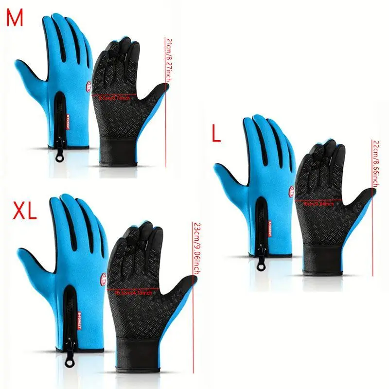 Touch Screen Gloves, 3 Pairs Warm Waterproof Full-finger Cold Weather Touch Screen Sensitive Gloves, Windproof Warm Gloves for Outdoor Winter Activities 5