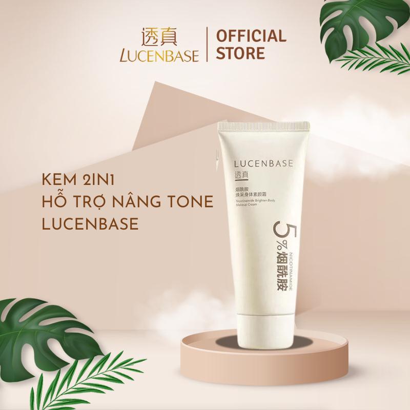 Kem 2in1 hỗ trợ nâng tone và hỗ trợ dưỡng trắng da body ban ngày Lucenbase 100ml