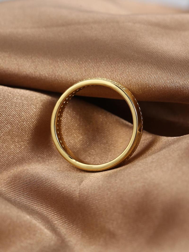 Product Introduction of Luxury Artificial Zircon Decorated Metal Ring, Fashion Party & Wedding Jewelry Accessories for Women, Elegant All-match Fashion Accessories for Daily Wear 15