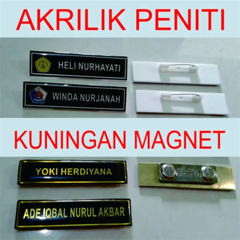 Name Tag / Nama Baju / Nama dada Murah/Name tag custom 1