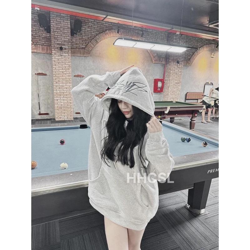 ÁO KHOÁC HOODIE KHÔNG KHÓA , FROM CHUẨN NAM NỮ , HỌA TIẾT MŨ THÊU , SIÊU SANG CHẢNH