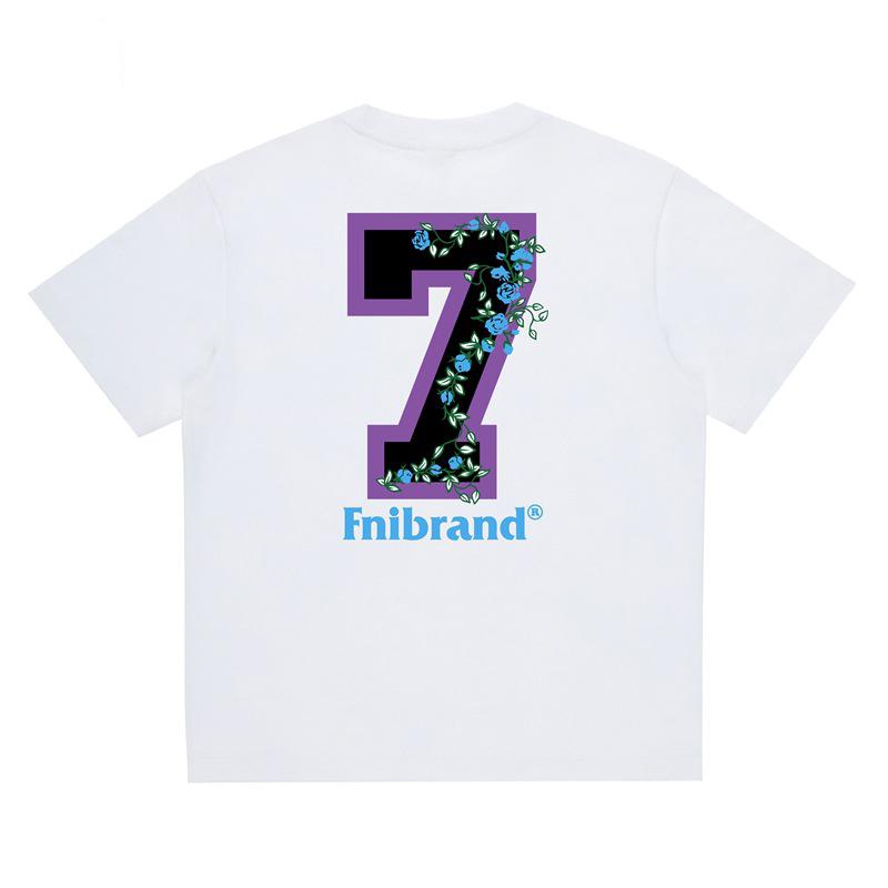 Summer unisex couple T-shirt casual plus size fashionable short sleeved digital direct spray breathable printed rose size 7 short sleeved top 3