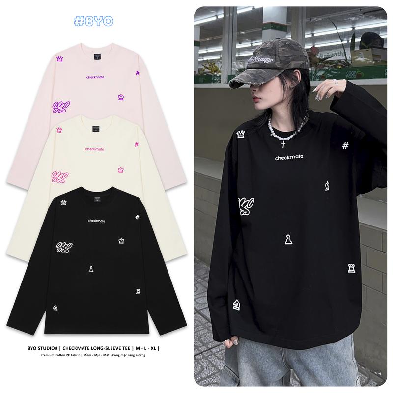 Áo Thun Tay Dài 8YO CHESSY Tee Unisex Local Brand Cotton Cổ Tròn Nam Nữ Top