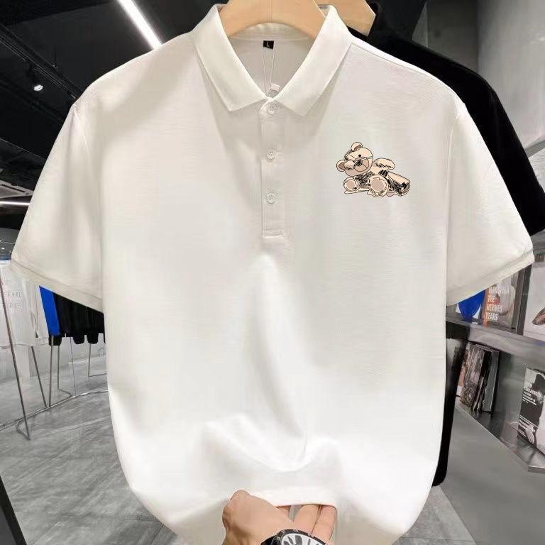 Product Introduction of Summer 2024 New Polo Short Sleeve Men's Youth Casual Breathable Top Printing Stylish Lapel New Chinese Style Parent 19