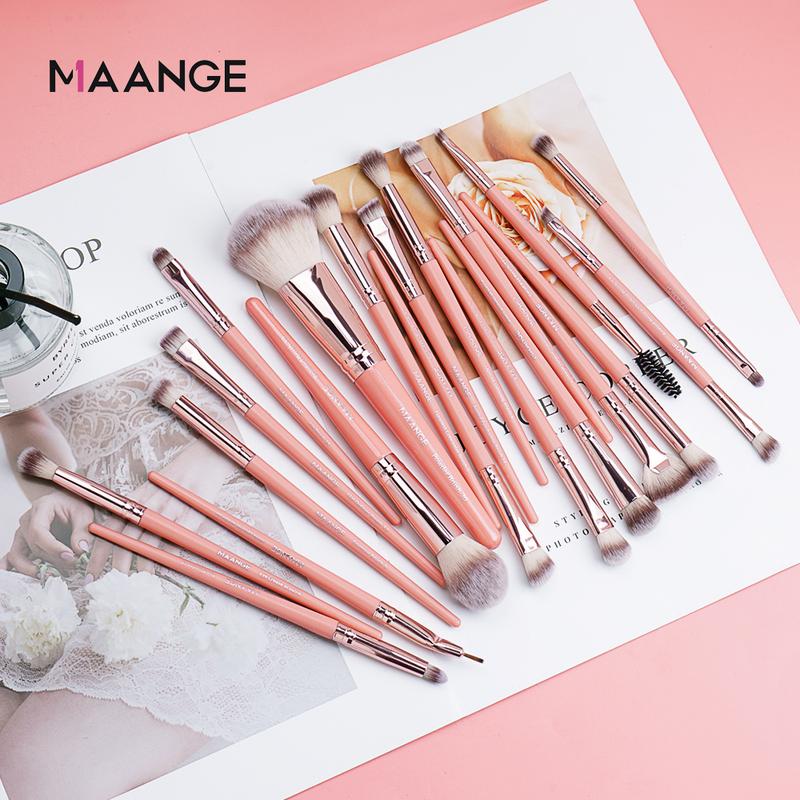 MAANGE Bộ 20 Cọ Trang Điểm Chuyên Nghiệp MAG5748 – Tán Nền Mịn Mắt Chuẩn Má Hồng Tươi Tắn – Dành Cho Trang Điểm Cá Nhân & Make Up Artist