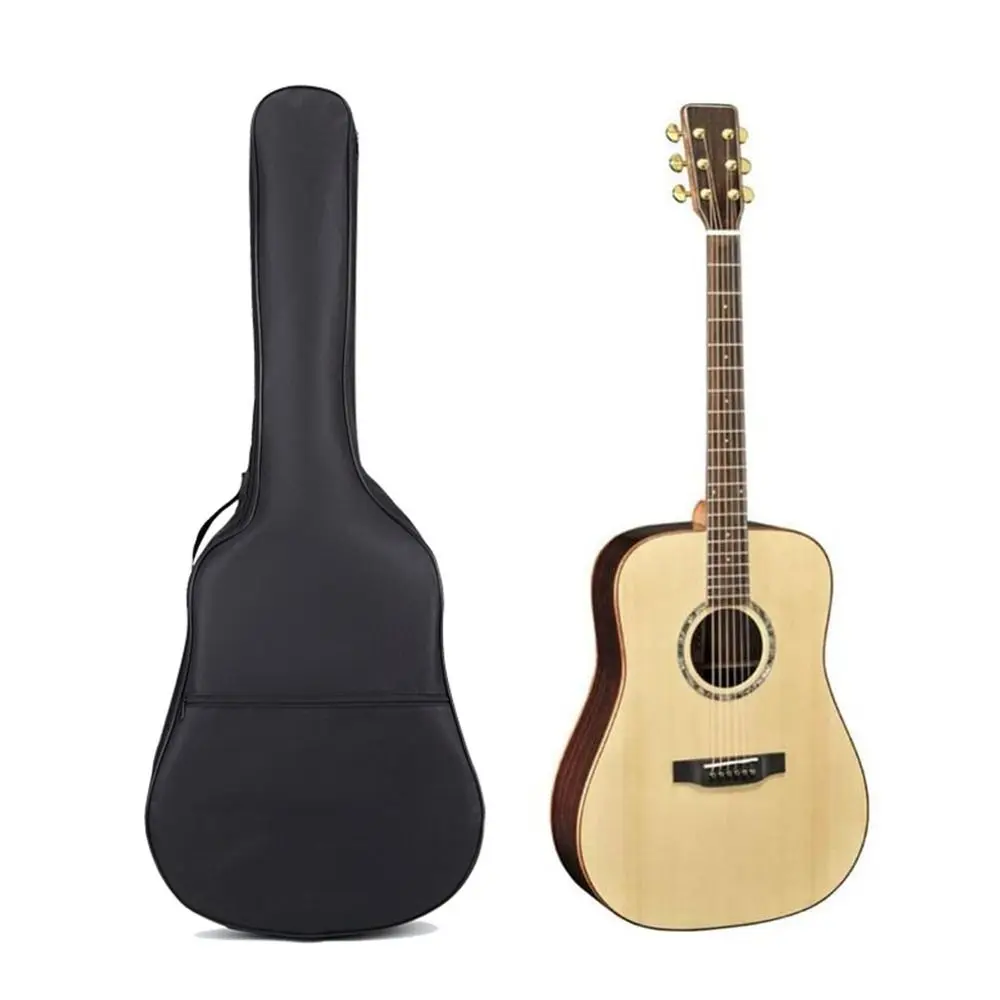 Shockproof Adjustable Strap Guitar Bag Waterproof Black Guitar Backpack Oxford Cloth Zipper Single Shoulder Bag Instrument Bags