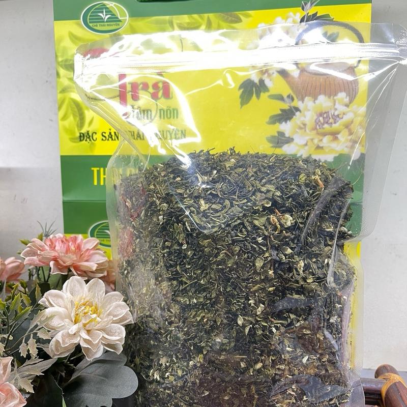 Trà xanh Nhài (trà lài) CÁNH TO 1kg đậm hương pha trà chanh, trà tắc, trà hoa quả trà hữu cơ Nước Trà Chè Chua Tea