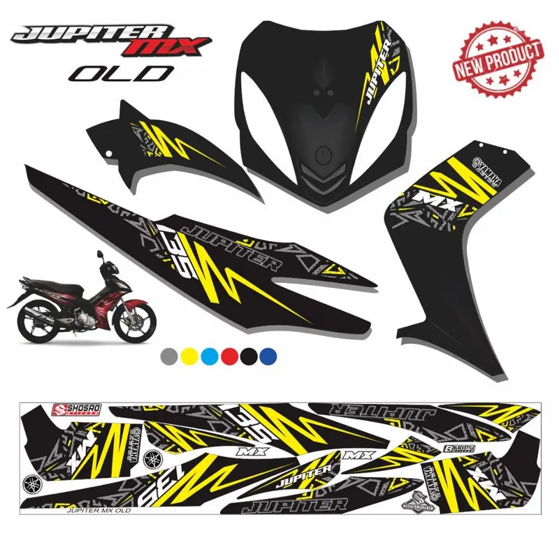 MOITIF TERBARU / STRIPING JUPITER MX LAMA / STIKER STRIPING VARIASI JUPITER MX OLD KARBU 3