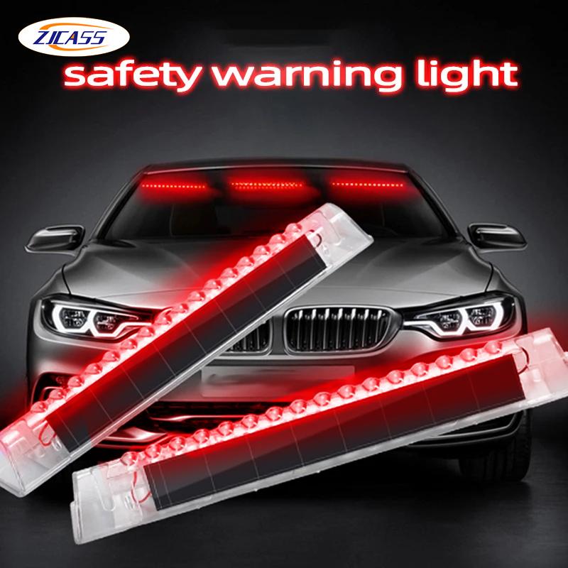 LED Car Wireless Warning Light Solar Flashing Daytime Runnin - TikTok ...