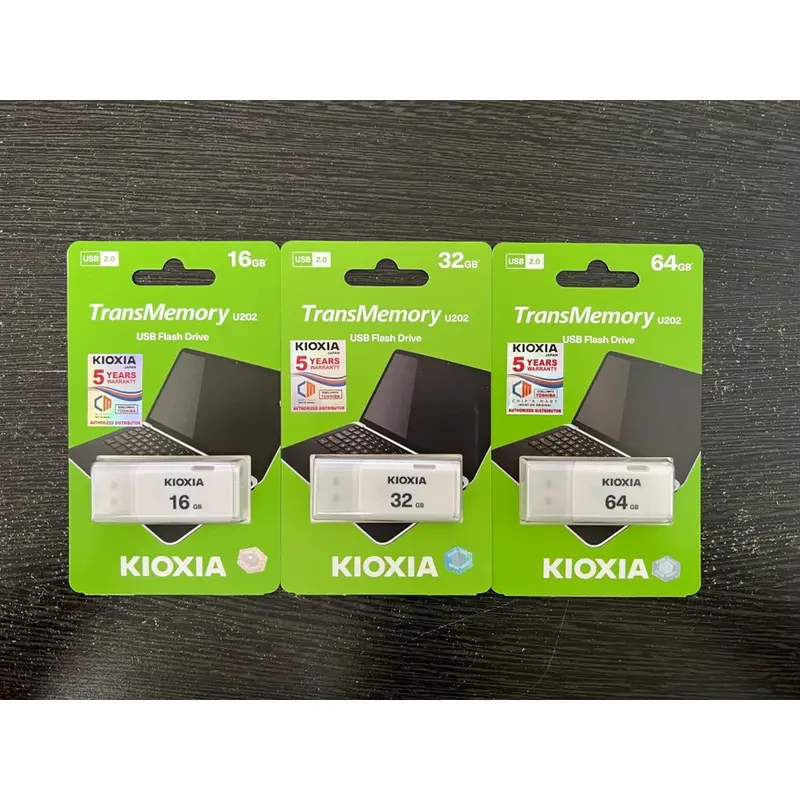 Flashdisk Kioxia 16GB 32GB 64GB USB 2.0 U202 - Putih / Biru 3