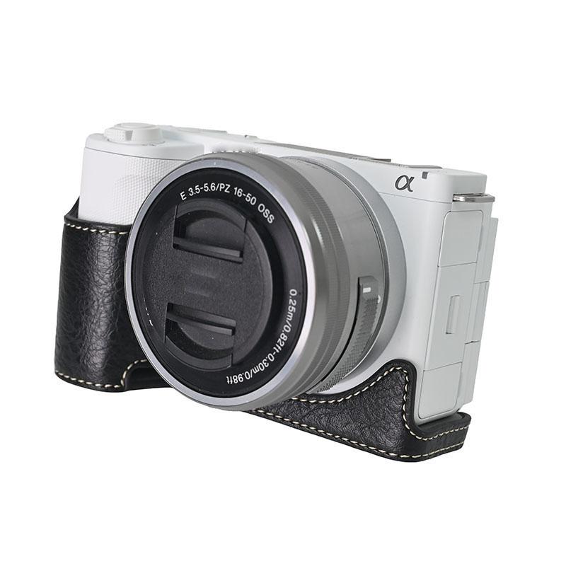 Product Introduction of PU Leather Camera Case For Sony ZVE10 II Half Body Cover With strap For Sony ZVE10 II ZVE10 Mark ii ZV-E10 II 17