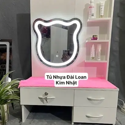 BÀN TRANG ĐIỂM GƯƠNG ĐÈN LED NHIỀU HÌNH DÁNG SIÊU XINH