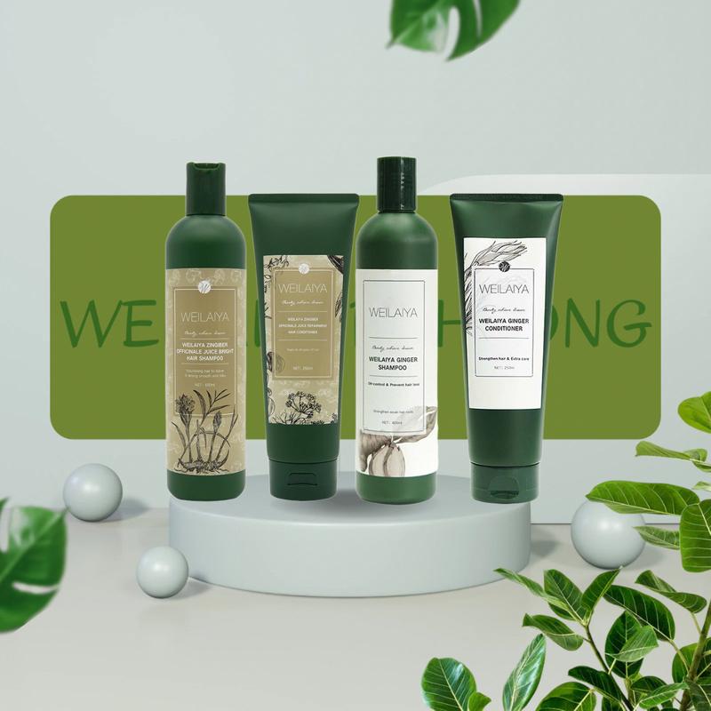 Bộ Dầu Gội Gừng Weilaiya Giảm Rụng, Hỗ Trợ Kích Mọc Tóc