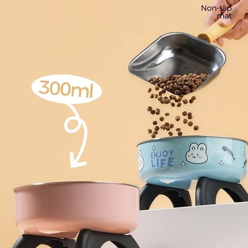 Mangkuk Hewan Peliharaan/Mangkuk Hewan Peliharaan Stainless Steel/Cute Durable Mangkuk Makan Atau Minum Kucing Anjing/Pet Bowl with Non-Slip Anti-Tip Design Mangkuk Hewan Peliharaan/Mangkuk Hewan Peliharaan Stainless Steel/Cute Durable Mangkuk Makan Atau Minum Kucing Anjing/Pet Bowl with Non-Slip Anti-Tip Design