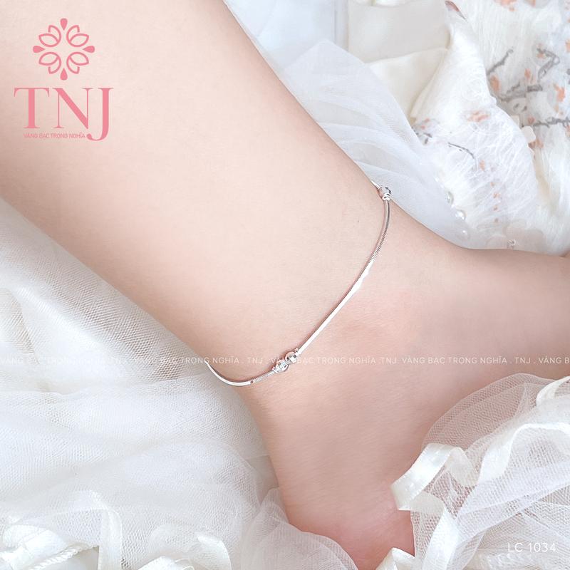 Lắc chân nữ BẠC TA S99 dây mì trơn nhẹ nhàng phối đồ đi chơi đi du lịch đi làm đi dự tiệc quà tặng sinh nhật - LC 1033