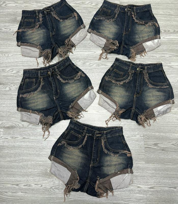 Quần đùi lộ túi LOANG XỊN chất jean đẹp _Q 96_chân ngắn BTQ2