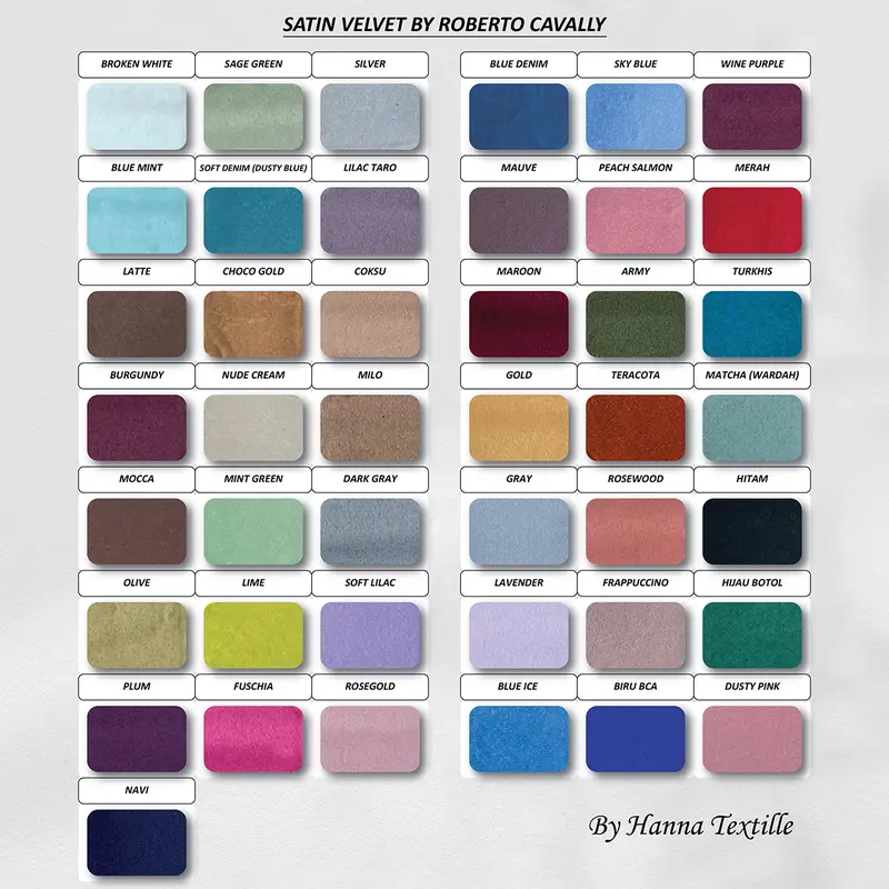 Kain Satin Velvet Silk Roberto Jr 2
