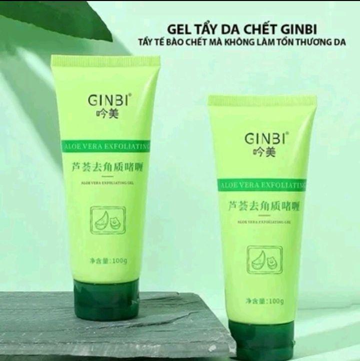 Gel Tẩy Da Chết Mặt Và Body GINBI Chiết Xuất Nha Đam 100g