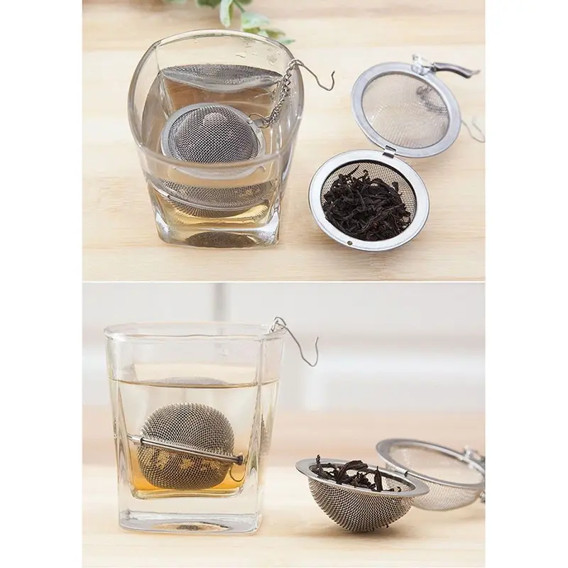 Saringan Multifungsi Stainless Steel Filter Bundar Teh Kopi Bumbu Masak Rempah Herbal Jamu Kitchenware 5