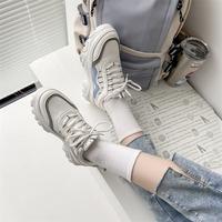 Gambar Beeyoo Sepatu Wanita Sneakers Korean Look Trendy Sepatu Kets Olahraga Casual Sepatu Cewek Karet Pink WD119 - Biru, 35 dari beeyoo Kota Tangerang 4 Tokopedia