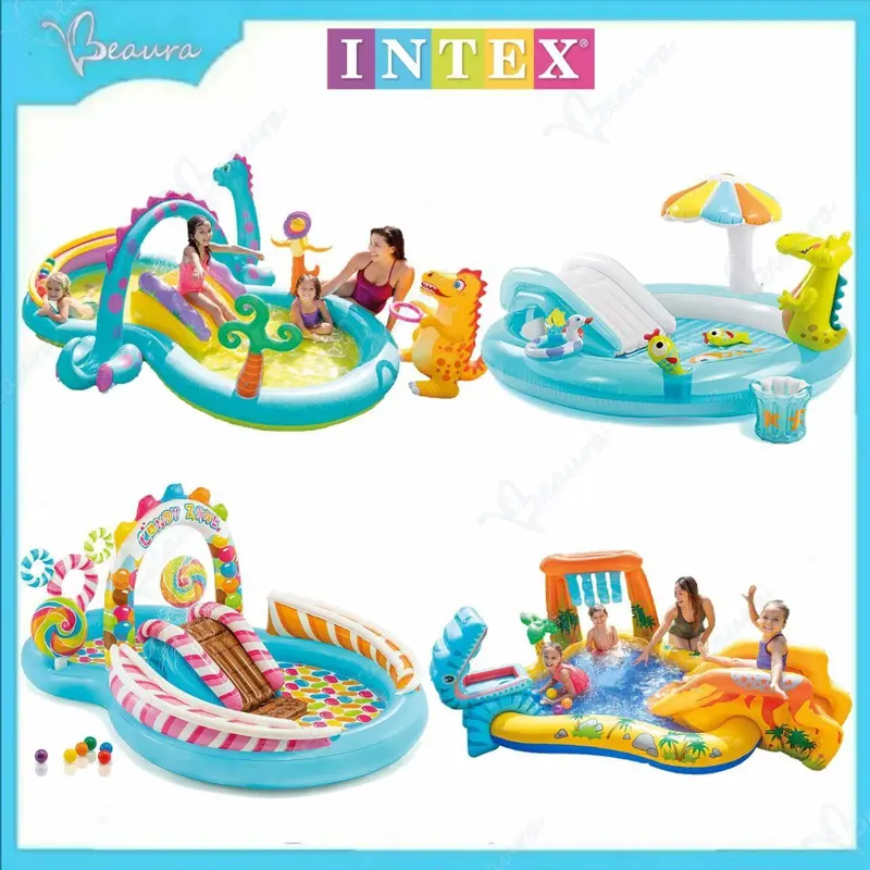 🔥DrDolphin Waterpark Castle Slide Bouncer 73041 Unicorn Swimming
