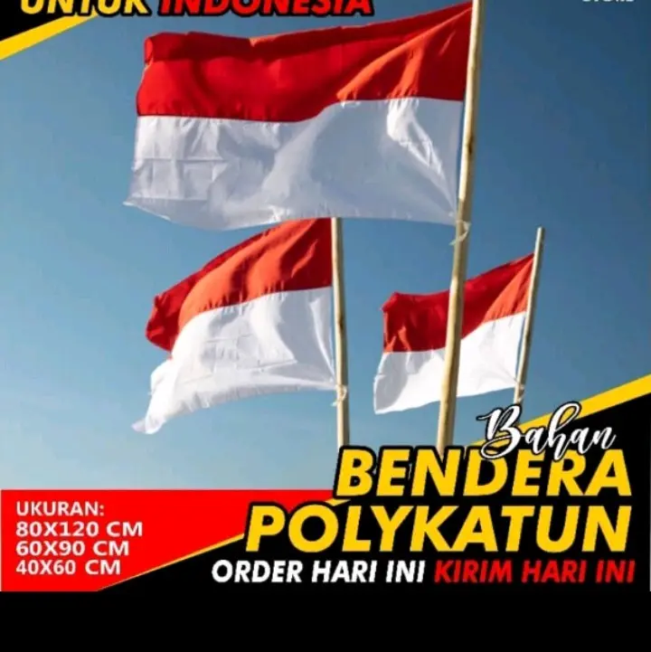 BENDERA MERAH PUTIH UKURAN 150 2