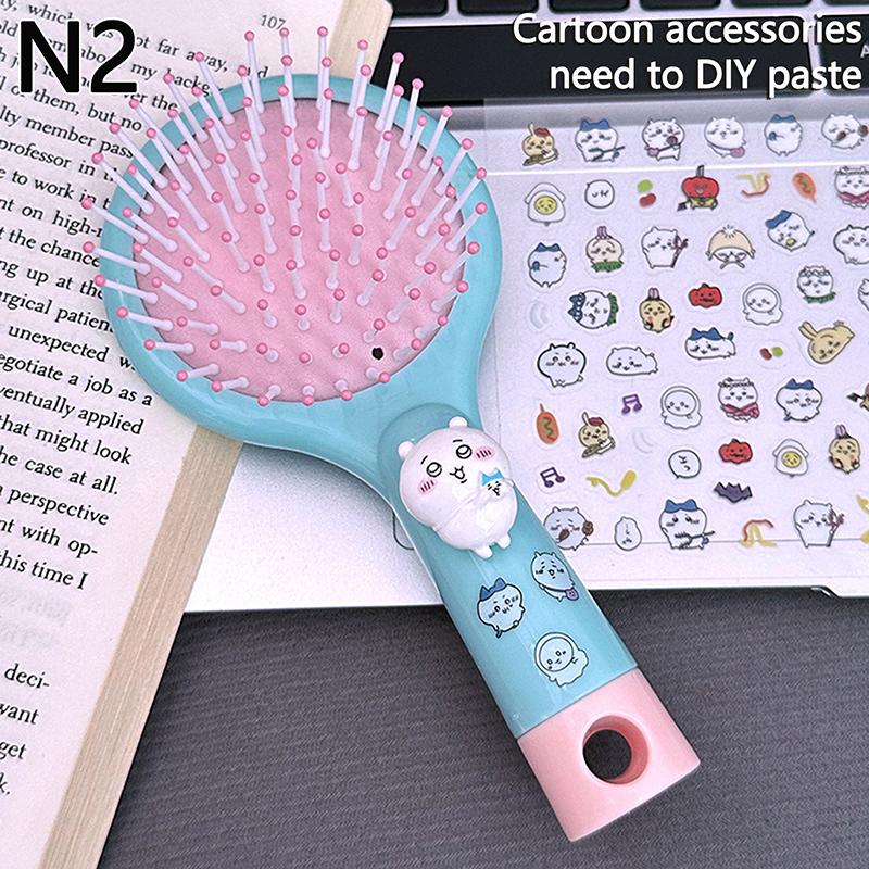 Product Introduction of Cartoon Handheld Mirror Comb Cartoon Air Cushion Comb Portable Student Dormitory Girlfriend Style Handheld Hairdressing Comb 30
